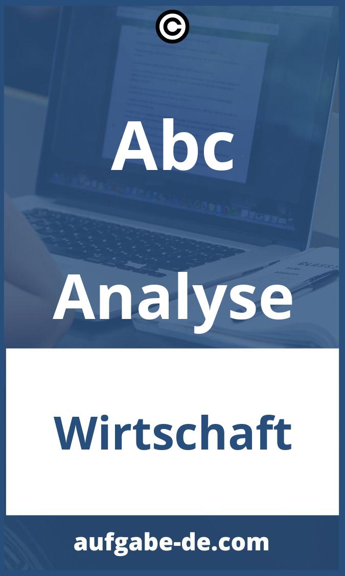 Abc Analyse Aufgaben PDF