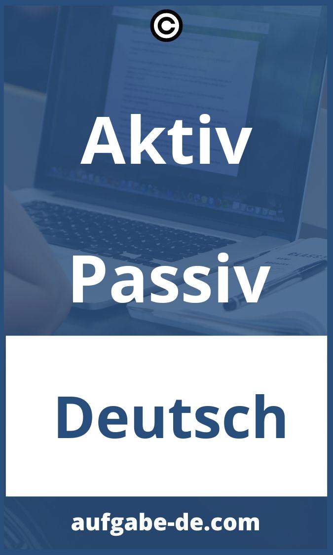 Aktiv Passiv Aufgaben PDF