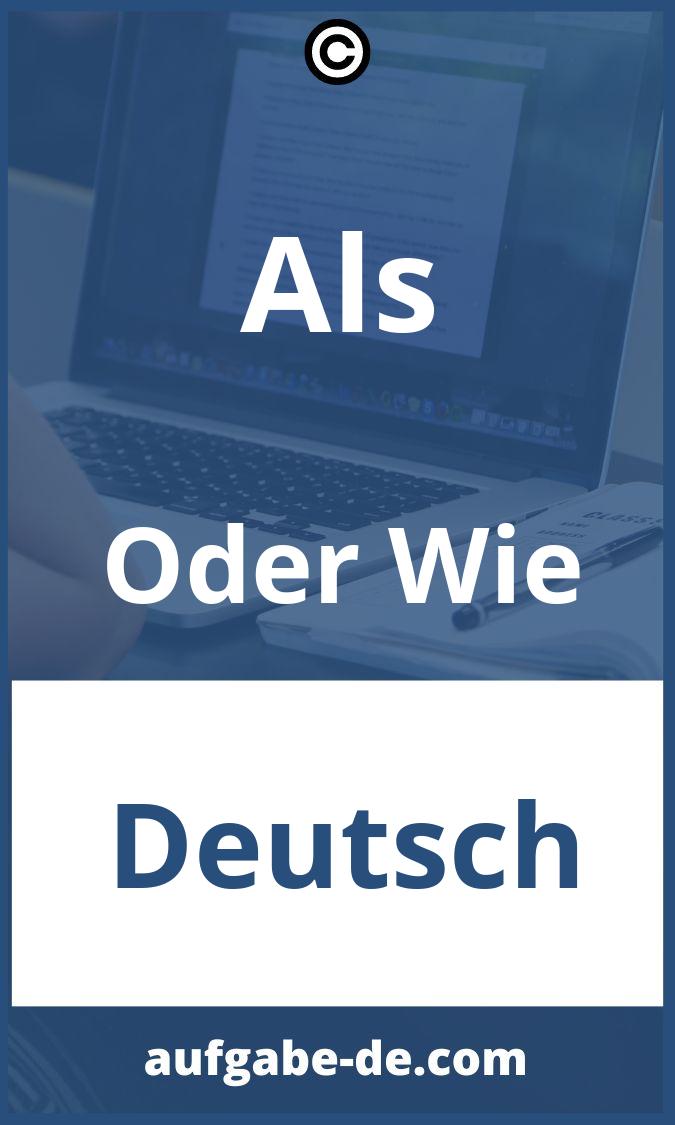 Als Oder Wie Aufgaben PDF