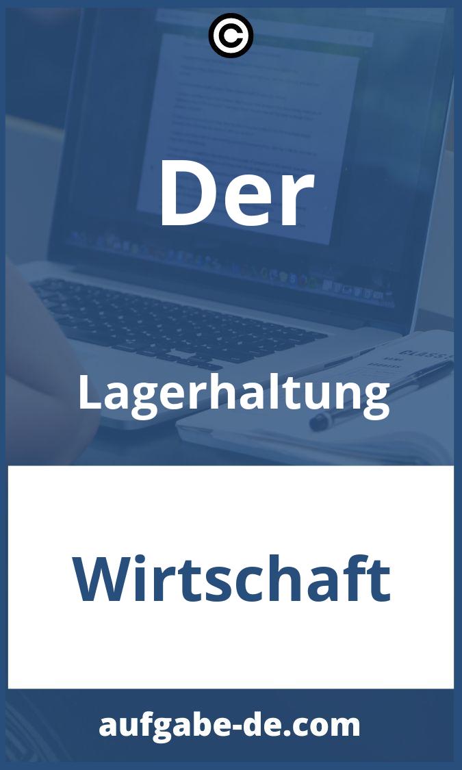 Der Lagerhaltung Aufgaben PDF