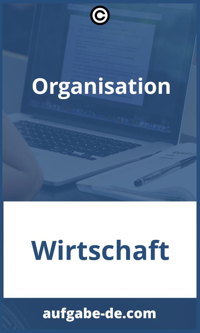 Organisation Aufgaben PDF