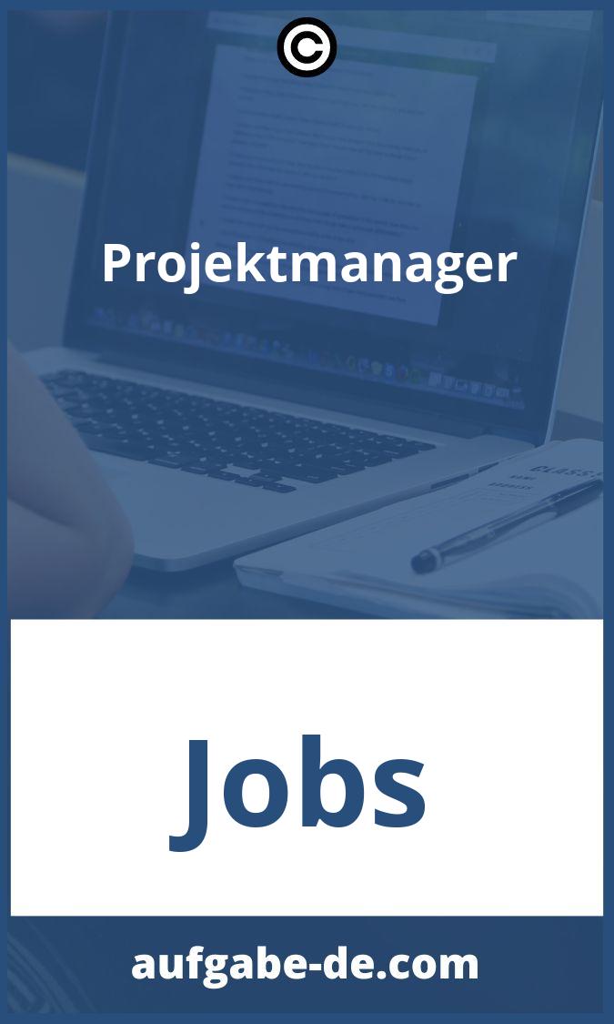 Projektmanager Aufgaben PDF