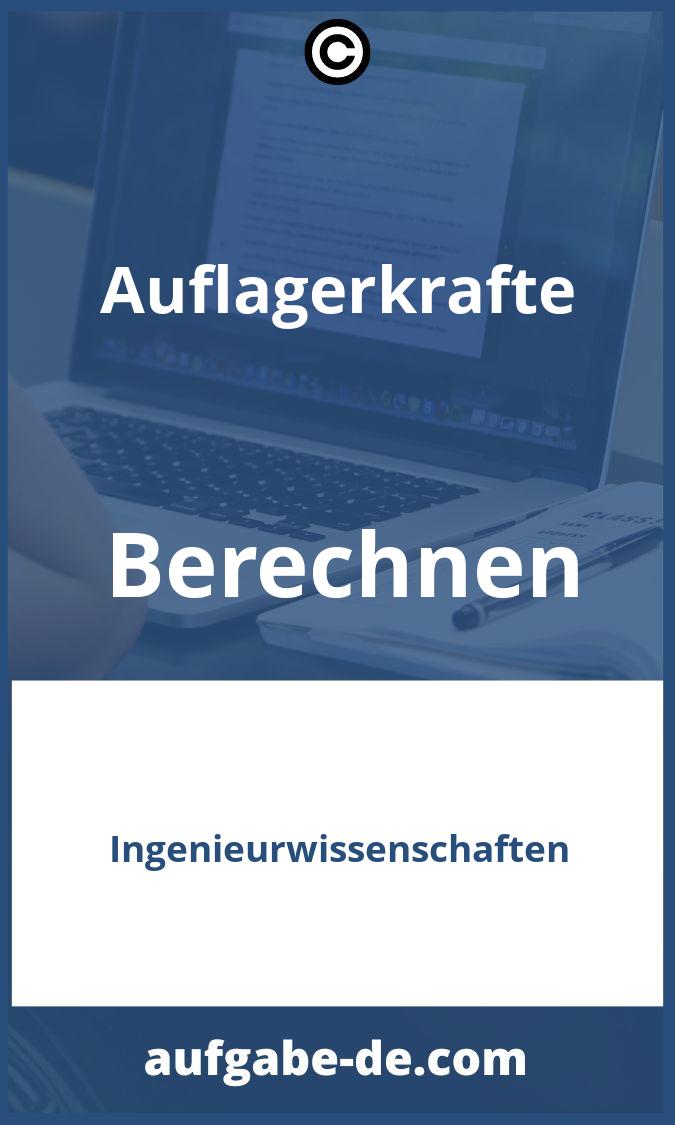 Auflagerkräfte Berechnen Aufgaben PDF