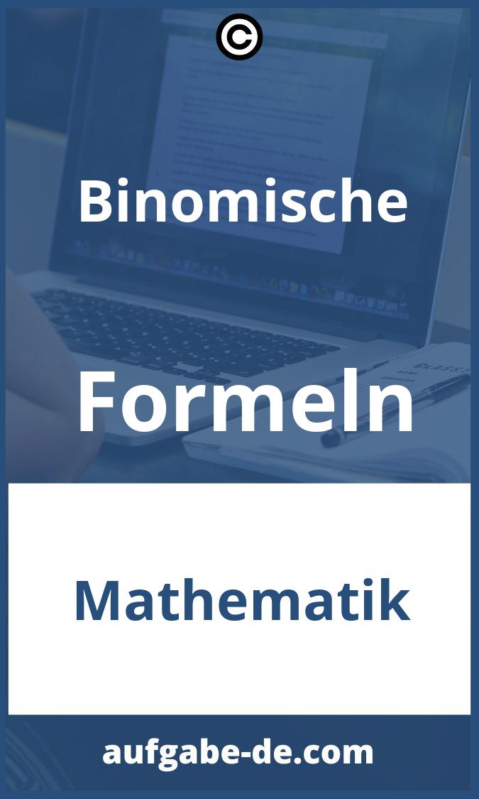 Binomische Formeln Aufgaben PDF