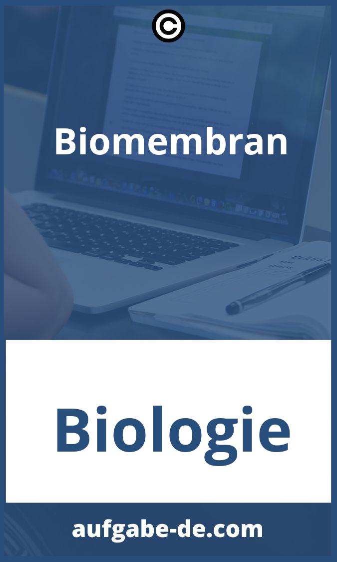 Biomembran Aufgaben PDF