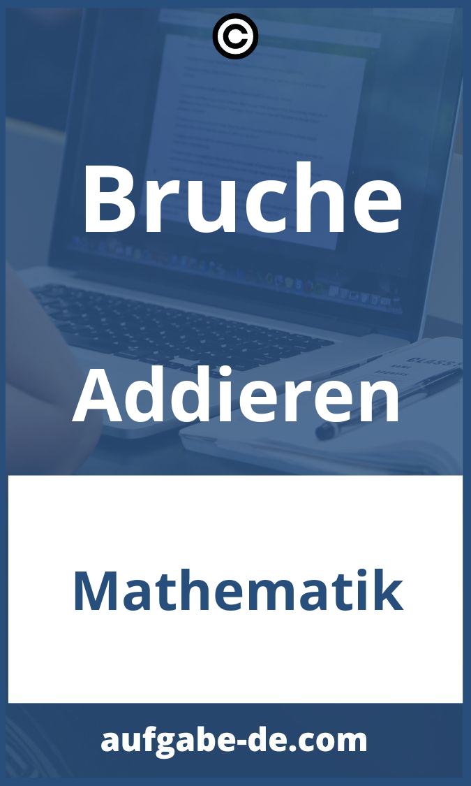 Brüche Addieren Aufgaben PDF