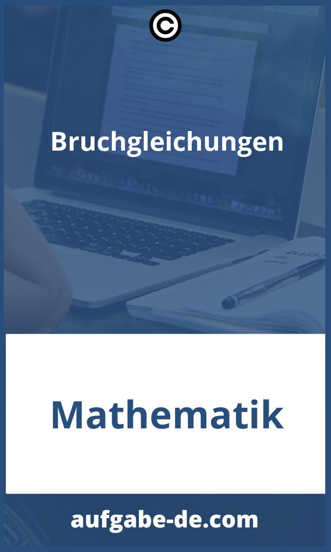 Bruchgleichungen Aufgaben PDF