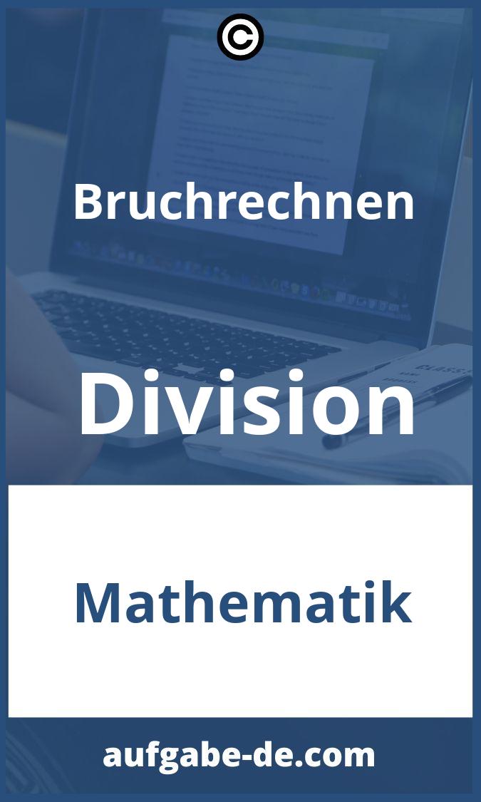 Bruchrechnen Division Aufgaben PDF