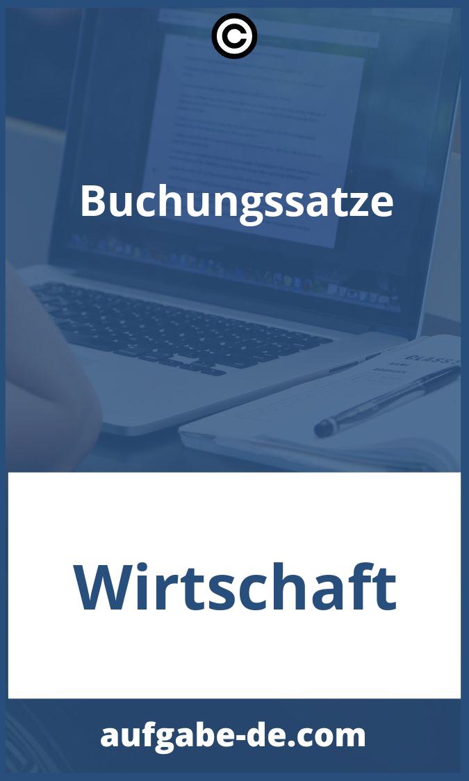 Buchungssätze Aufgaben PDF