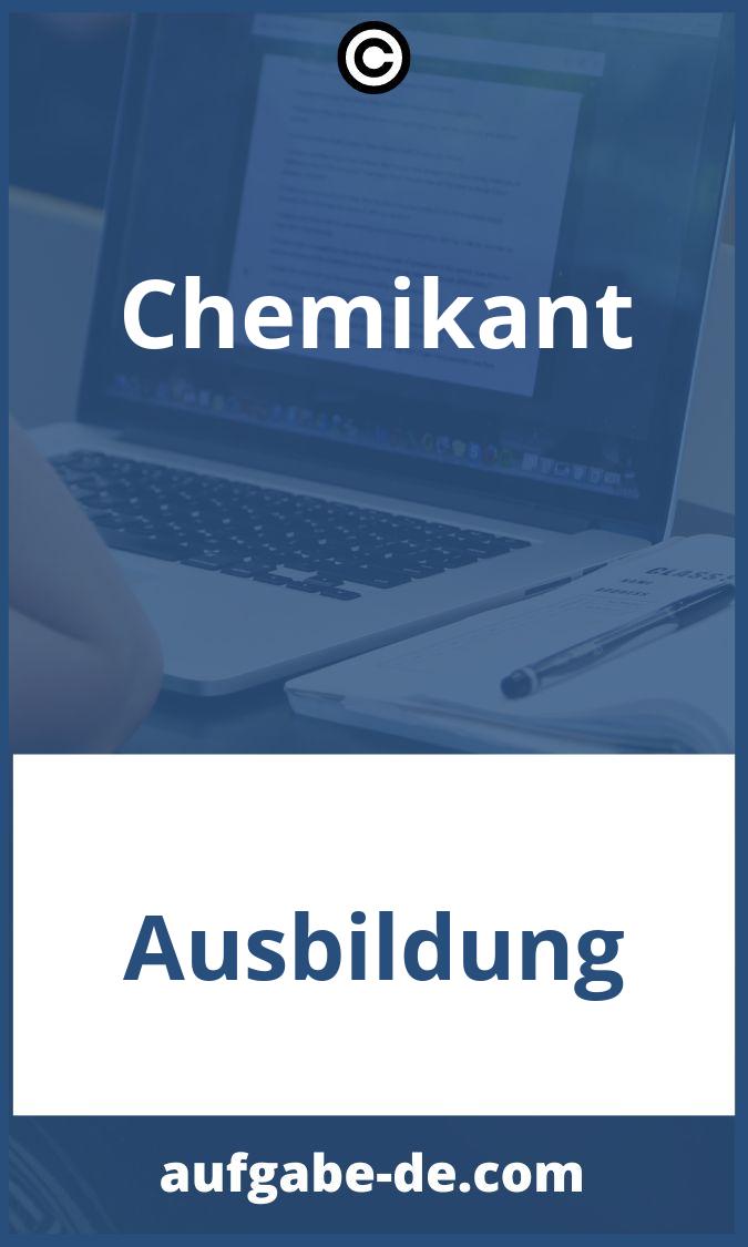 Chemikant Aufgaben PDF