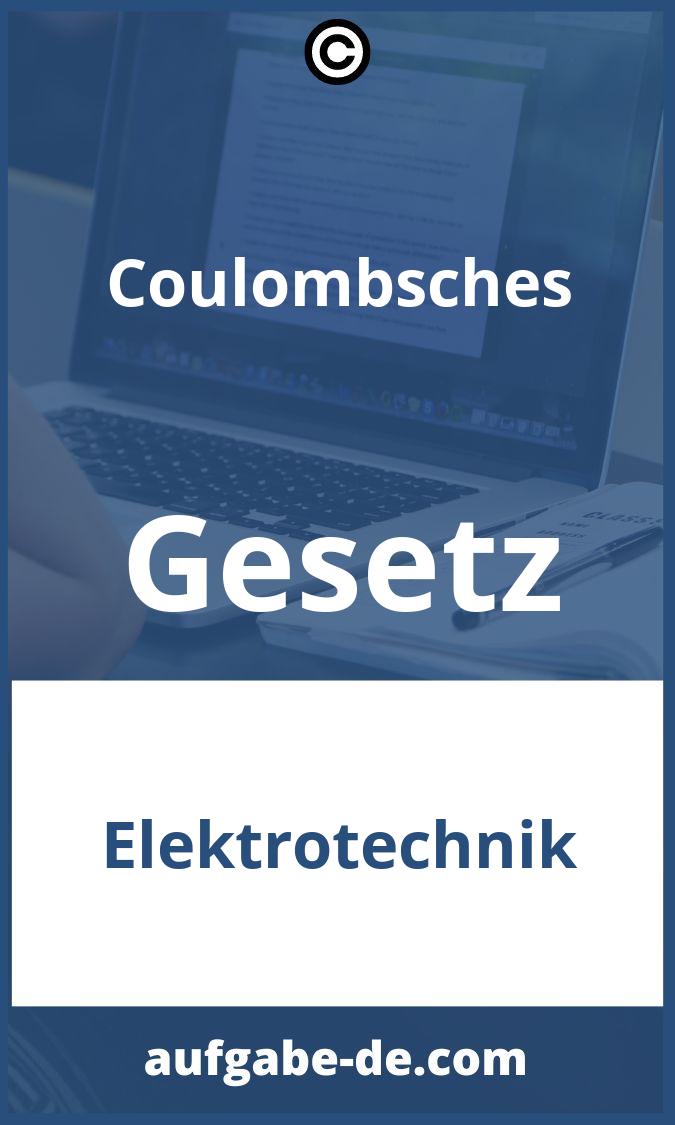 Coulombsches Gesetz Aufgaben PDF