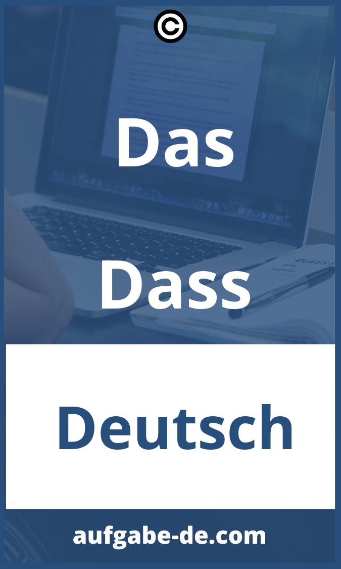 Das Dass Aufgaben PDF