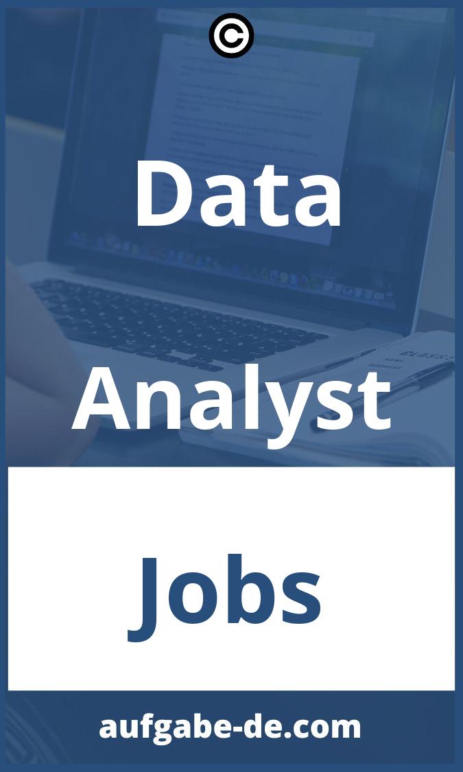 Data Analyst Aufgaben PDF