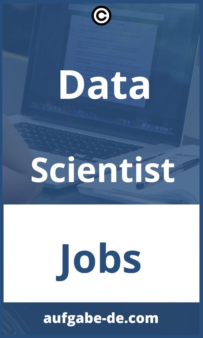 Data Scientist Aufgaben PDF