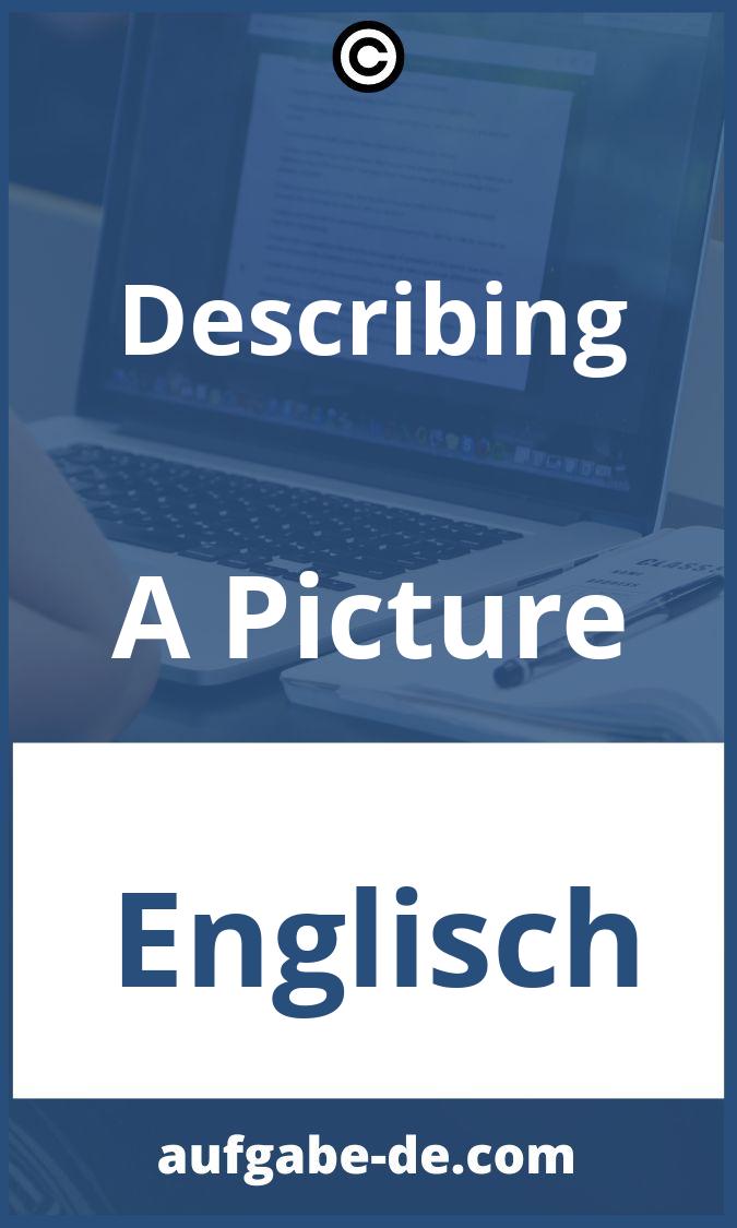 Describing A Picture Aufgaben PDF