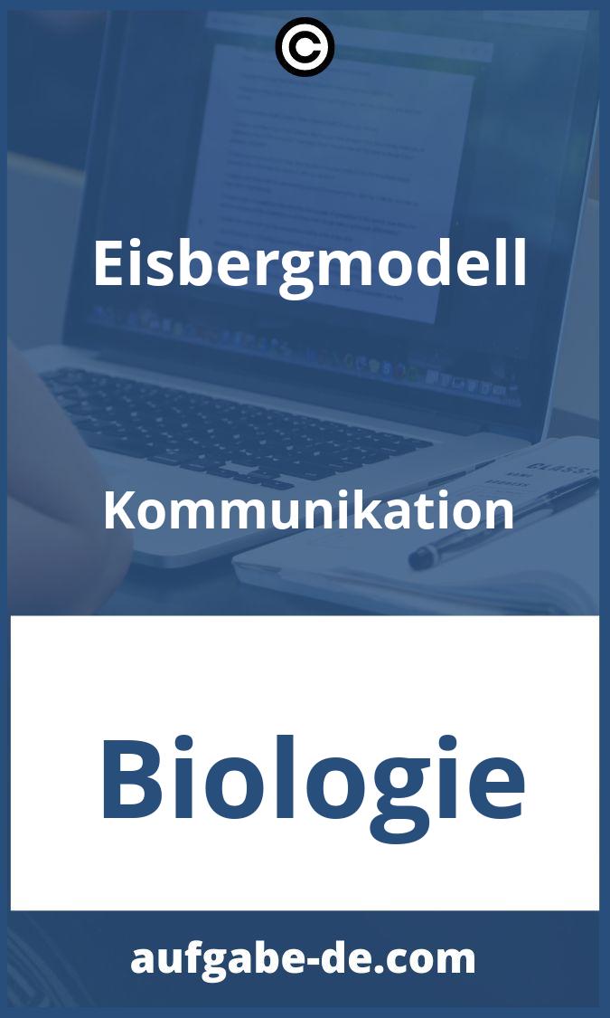 Eisbergmodell Kommunikation Aufgaben PDF