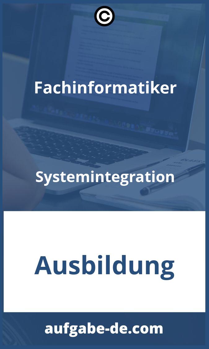 Fachinformatiker Systemintegration Aufgaben PDF