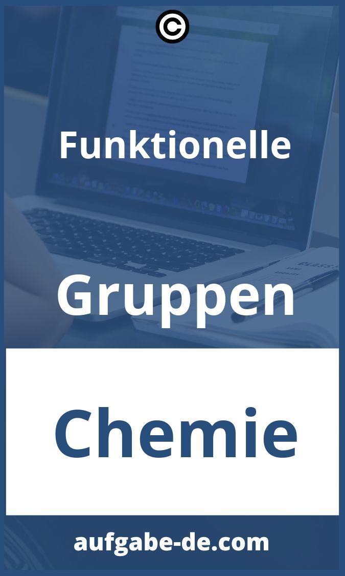 Funktionelle Gruppen Aufgaben PDF