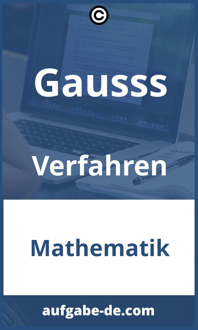 Gauß Verfahren Aufgaben PDF