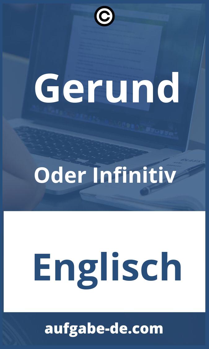 Gerund Oder Infinitiv Aufgaben PDF