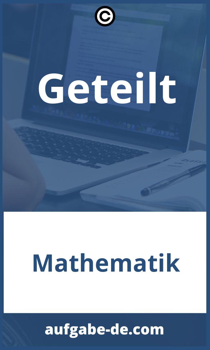 Geteilt Aufgaben PDF