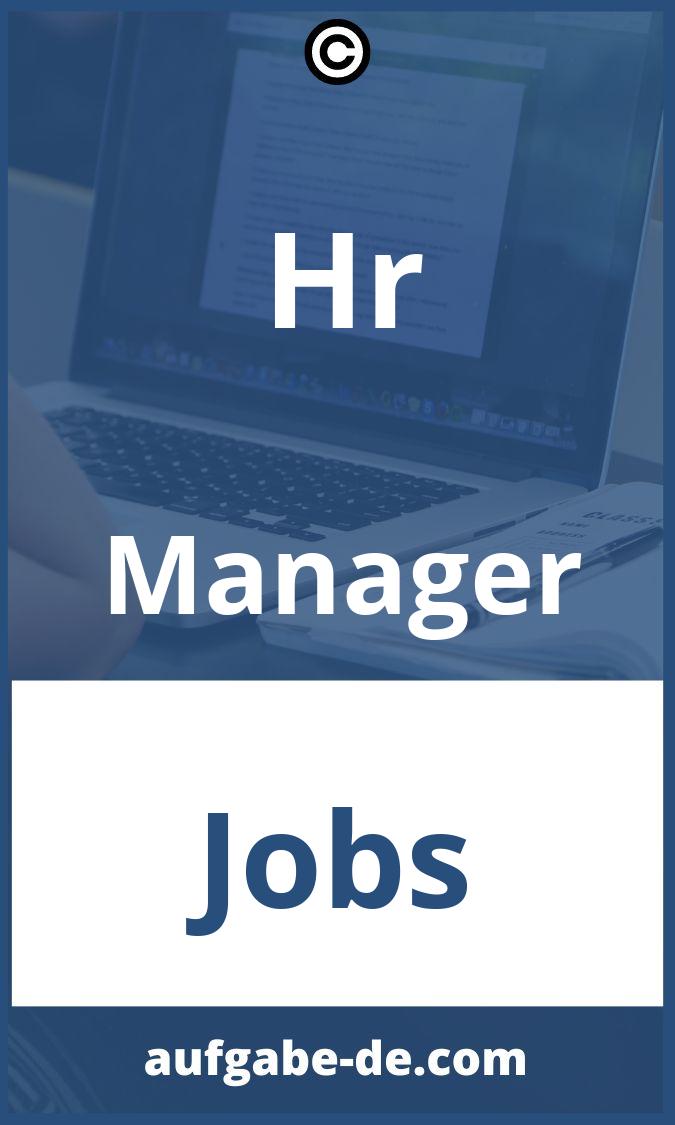 Hr Manager Aufgaben PDF