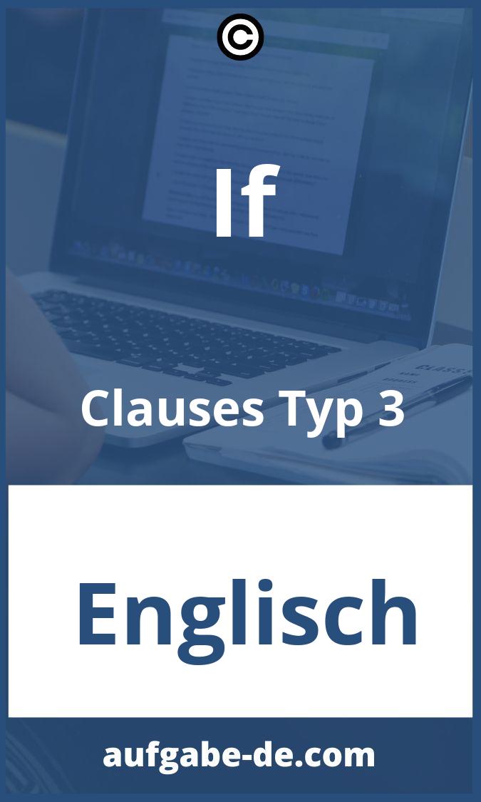 If Clauses Typ 3 Aufgaben PDF