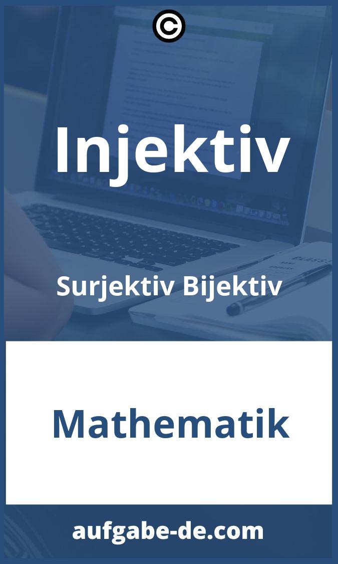 Injektiv Surjektiv Bijektiv Aufgaben PDF