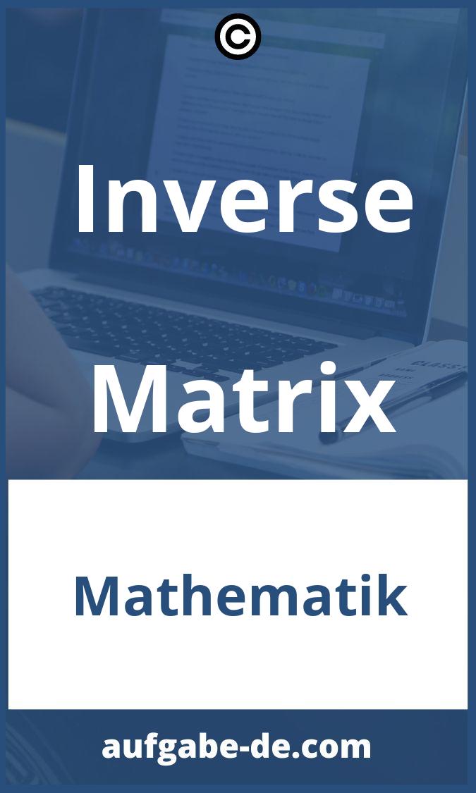 Inverse Matrix Aufgaben PDF