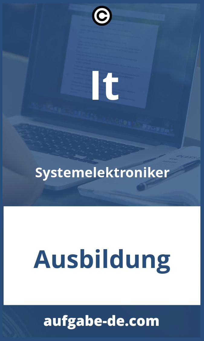 It Systemelektroniker Aufgaben PDF