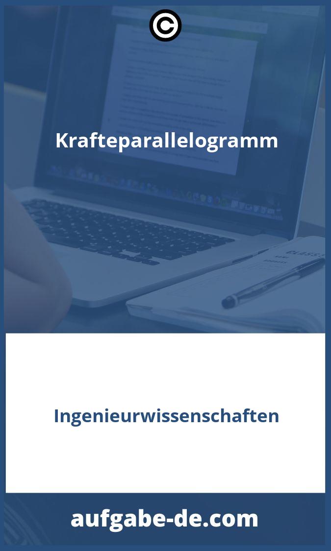 Kräfteparallelogramm Aufgaben PDF