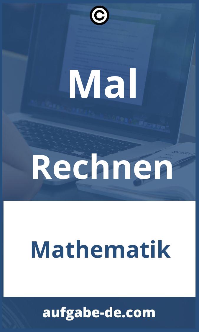 Mal Rechnen Aufgaben PDF