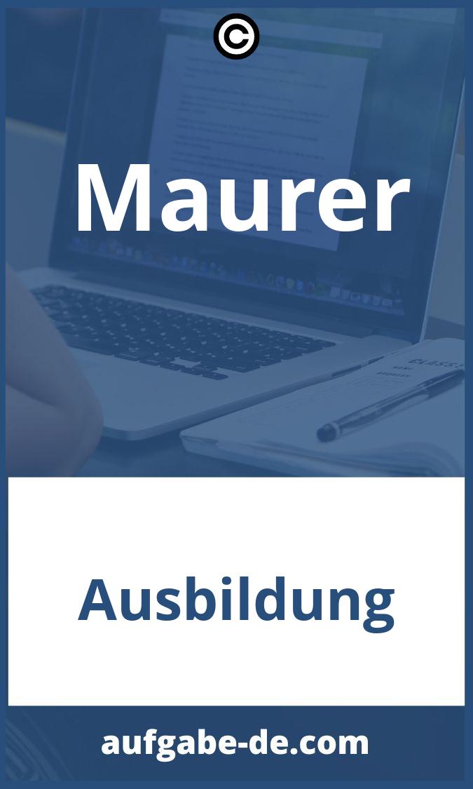 Maurer Aufgaben PDF