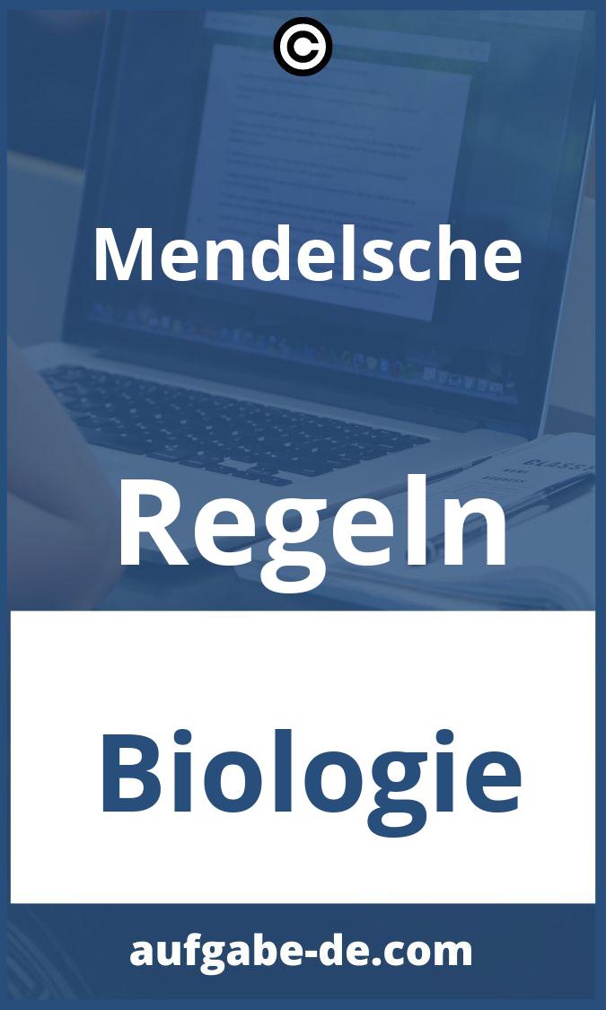 Mendelsche Regeln Aufgaben PDF