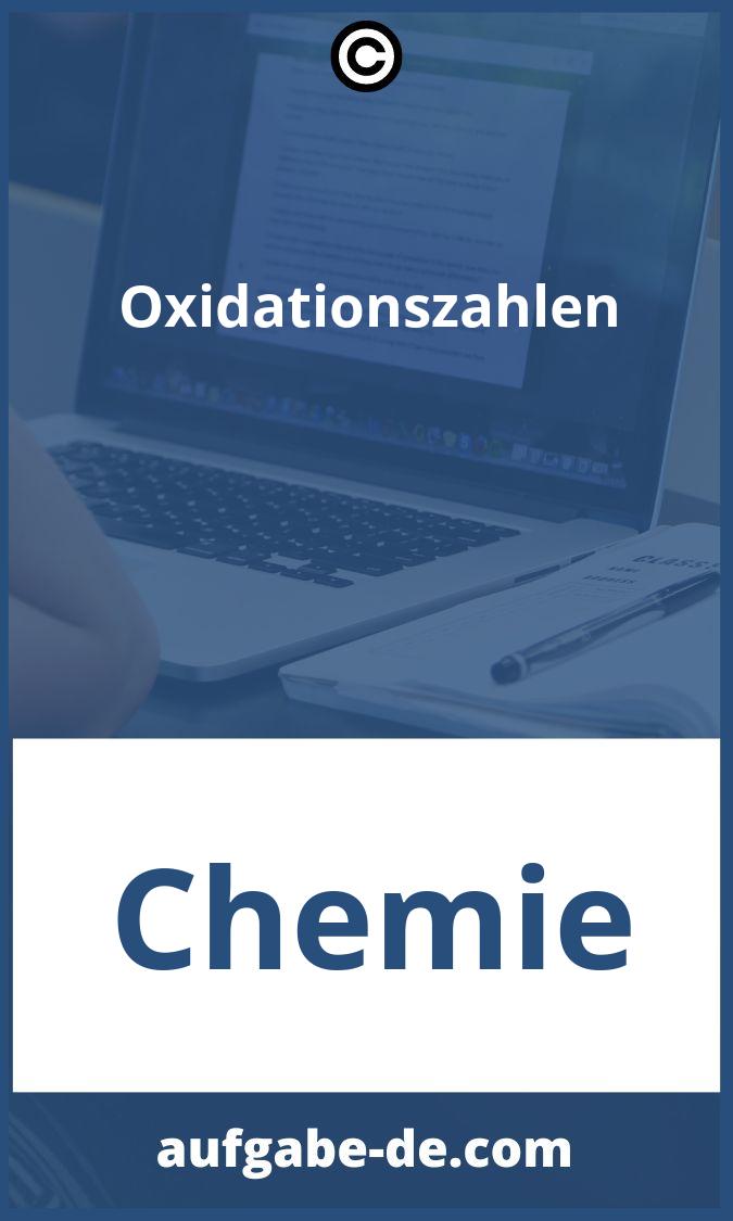 Oxidationszahlen Aufgaben PDF