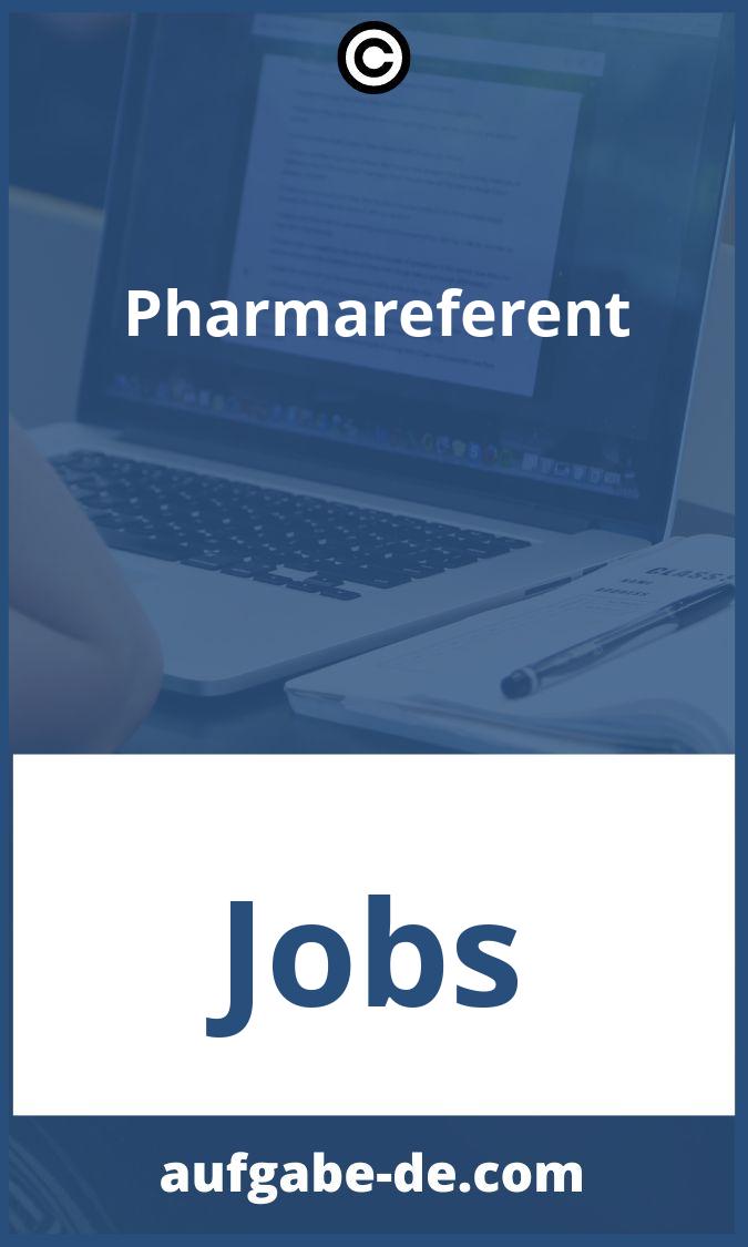 Pharmareferent Aufgaben PDF