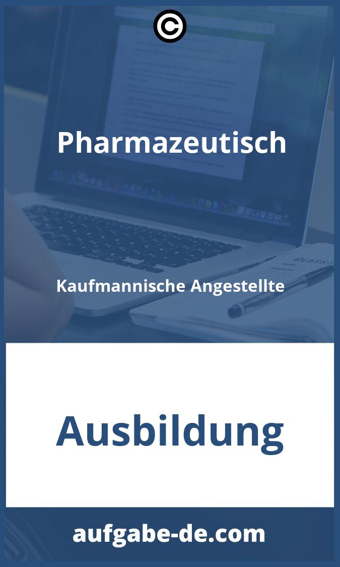 Pharmazeutisch Kaufmännische Angestellte Aufgaben PDF