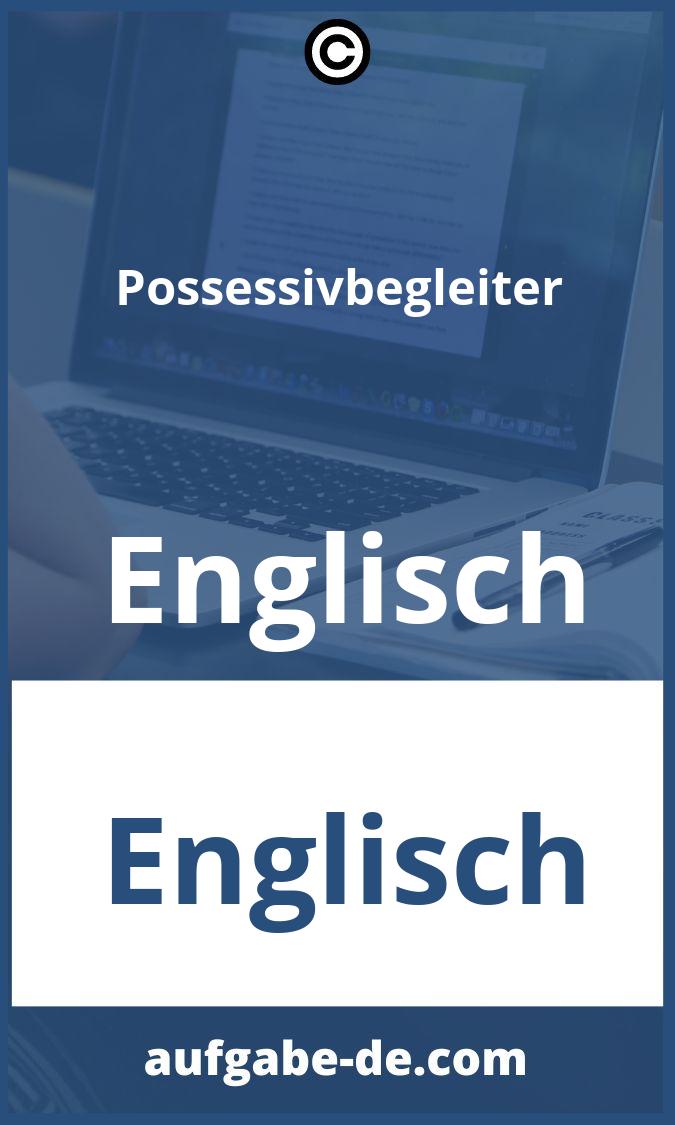 Possessivbegleiter Englisch Aufgaben PDF