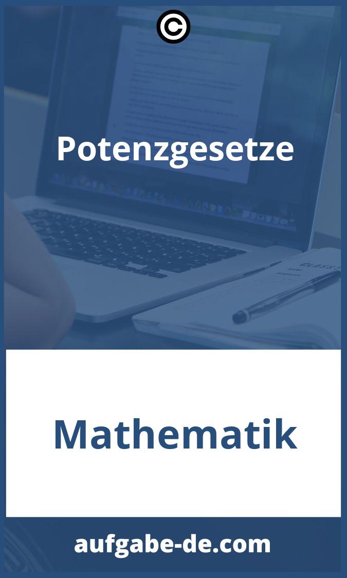 Potenzgesetze Aufgaben PDF