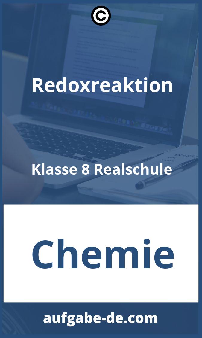 Redoxreaktion Klasse 8 Realschule Aufgaben PDF