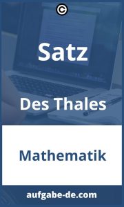 Satz des Thales Aufgaben: Lösungen, Beispiele und Erklärungen