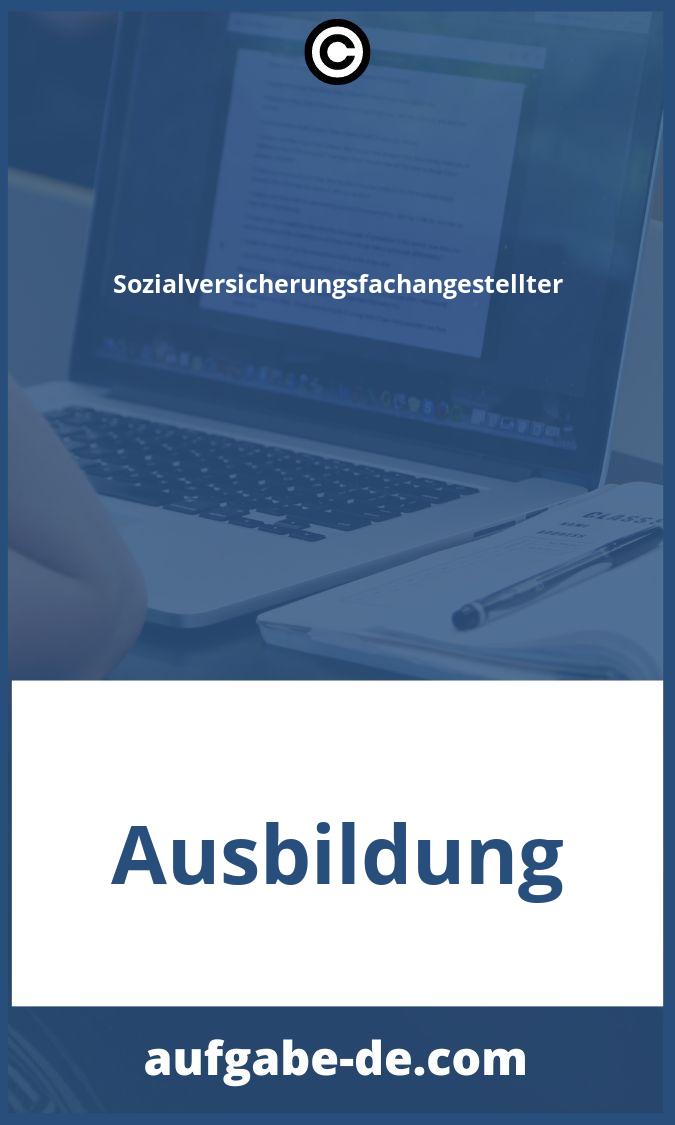 Sozialversicherungsfachangestellter Aufgaben PDF