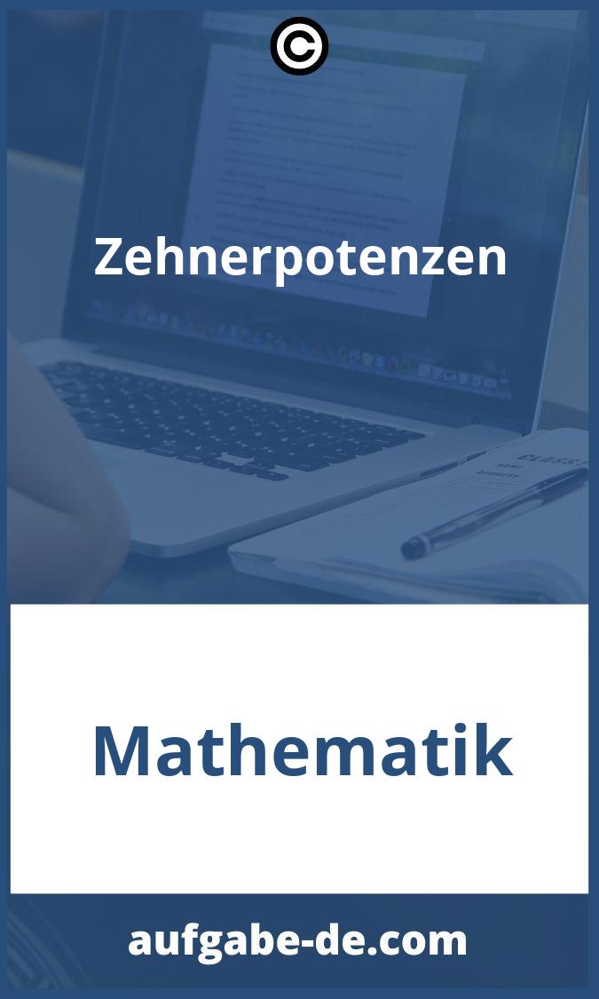 Zehnerpotenzen Aufgaben PDF