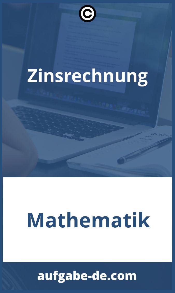 Zinsrechnung Aufgaben PDF